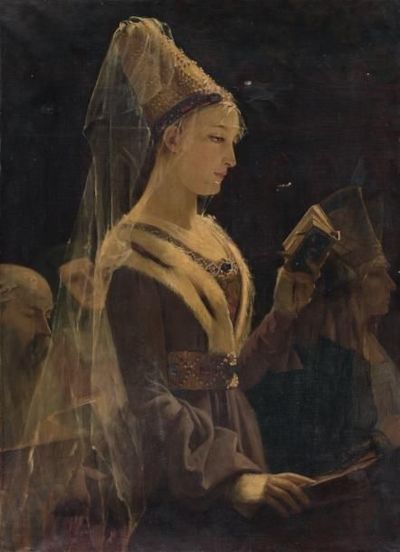 Isabeau de Bavière en prière - Jean-Jacques Scherrer.jpg