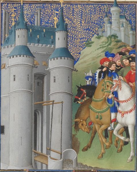 Файл:Detail of Folio 223v, The Duke on a Journey, Herman, Paul and Jean de Limbourg.jpg