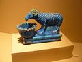 Faience Ram with Lotus-shaped manger Egypt 2nd century CE.jpg